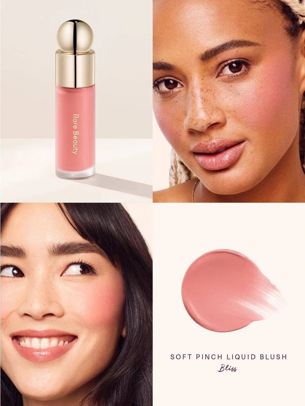 Rare Beauty liquid blush/lippie - bliss 3.2ml